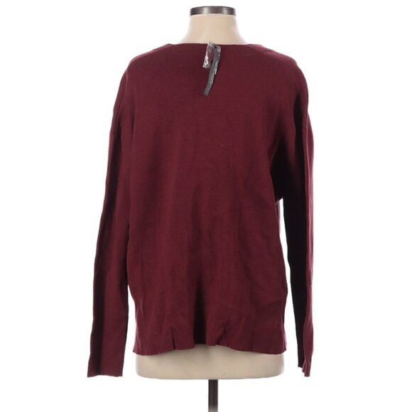 Michael Stars Milano V-Neck Dolman Cardigan Pinot Red - Picture 5 of 12